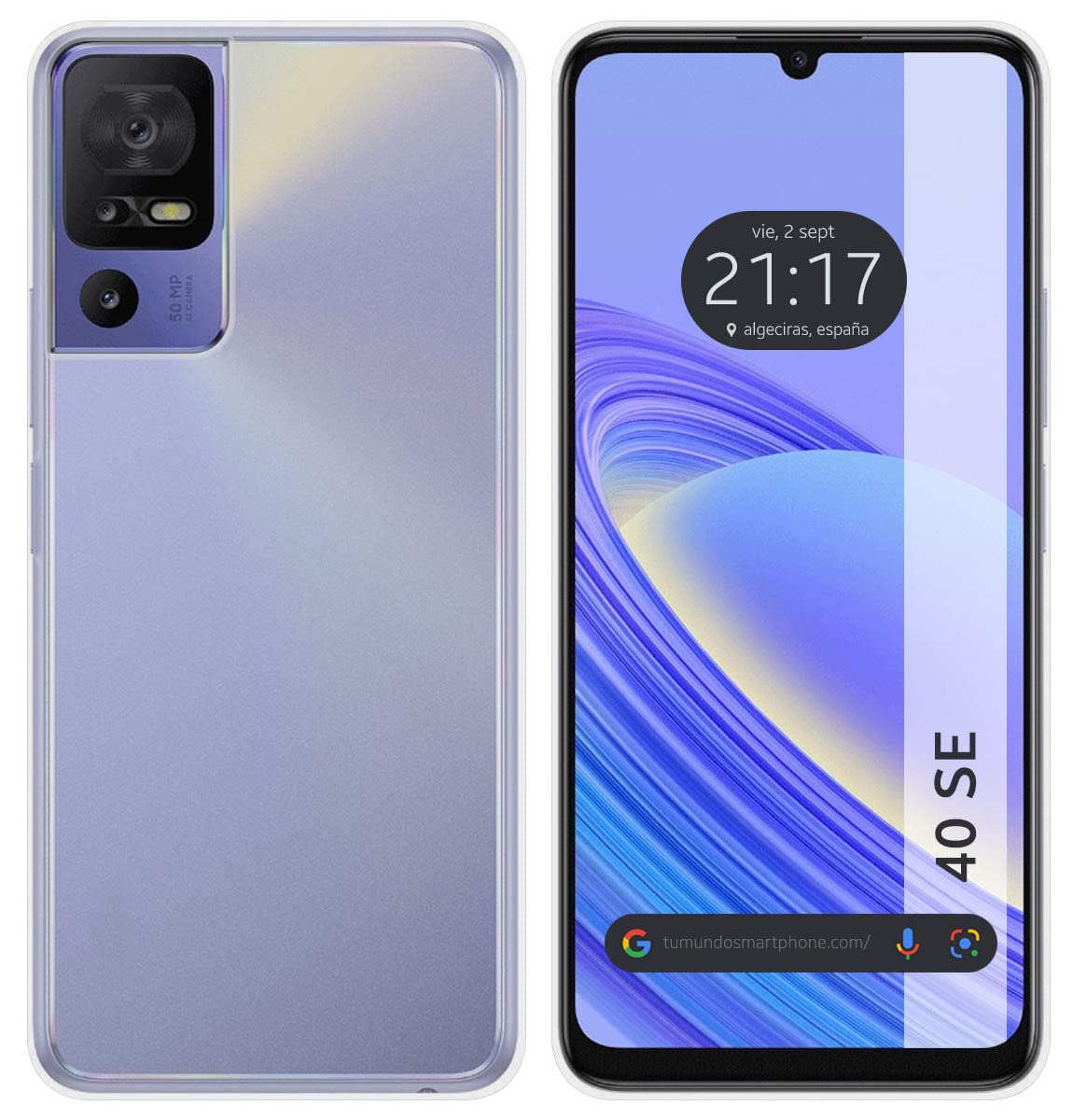 Tumundosmartphone Transparent TPU Silicone Gel Case for TCL 40 SE