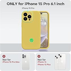 Vooii Compatible with iPhone 15 Pro Case, Upgrade