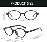 YAMEIZE Blue Light Blocking Glasses for Women Oval Frame Anti Fatigue view 4