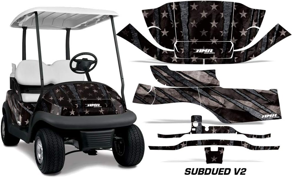 AMR Racing Golf Cart Graphics kit Sticker Decal Compatible with Club Car Precedent