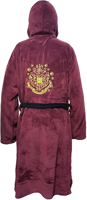 Pyjamas Nuisettes Men S Harry Potter Hogwarts Crest Adulte Noir Robe De Chambre Peignoir Vetements Accessoires