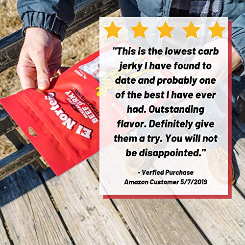 Original Beef Jerky - Thin Cut Cecina-Style by El Norteño - Low Carb, Zero Sugar, High Protein, Gluten Free, 100% Beef Jerky Snack - Made in the USA (12 - 1.5oz Snack Packs) - Thumbnail 2