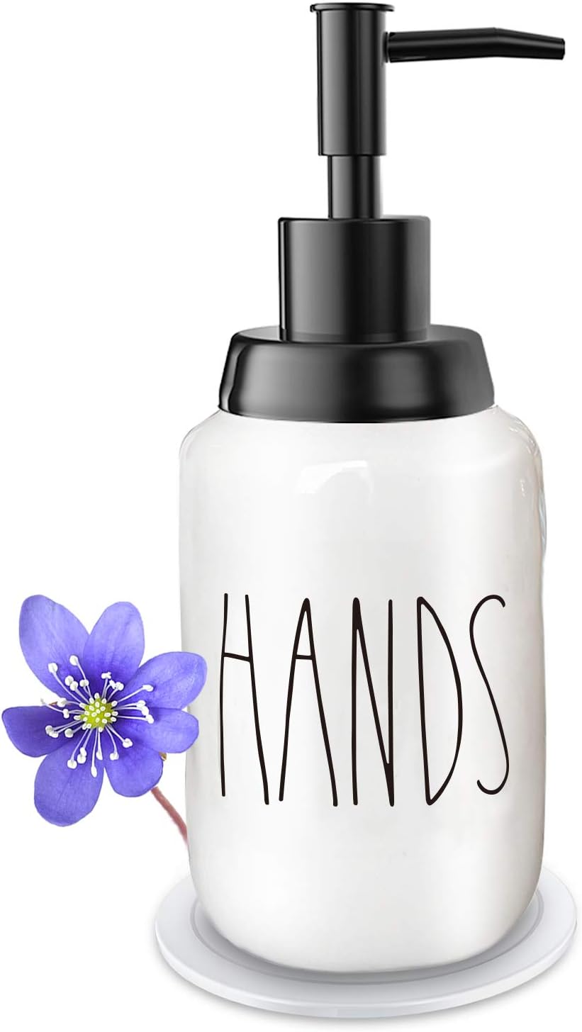Soap DispenserModern Farmhouse Style Ceramic Dishes Liquid Soap DispenserPerfect