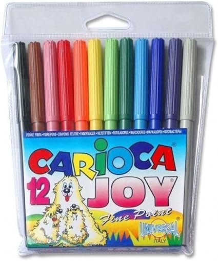 Rotulador Carioca Joy 14cm 12 Colores: Amazon.es: Oficina y papelería