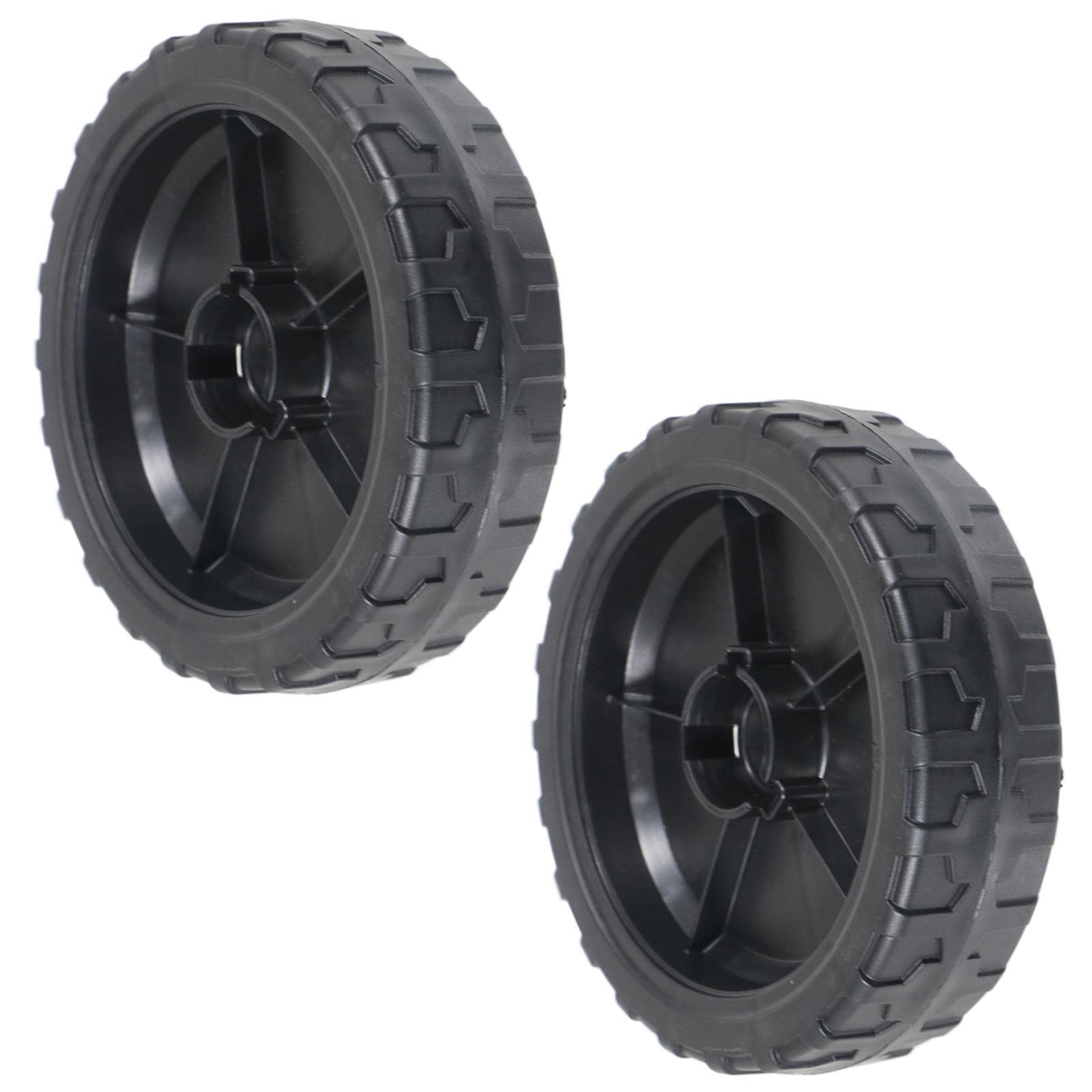 SPARES2GO Front Wheel compatible with Mountfield Lawnmower (Pack of 2 Wheels)