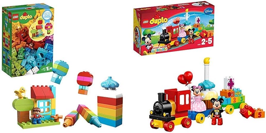 Amazon レゴ Lego ブロック おもちゃ デュプロのいろいろアイデアボックス Dx 107 知育玩具 ブロック おもちゃ 男の子 レゴ Lego デュプロ ディズニー ミッキーとミニーのバースデーパレード セット買い おもちゃ おもちゃ