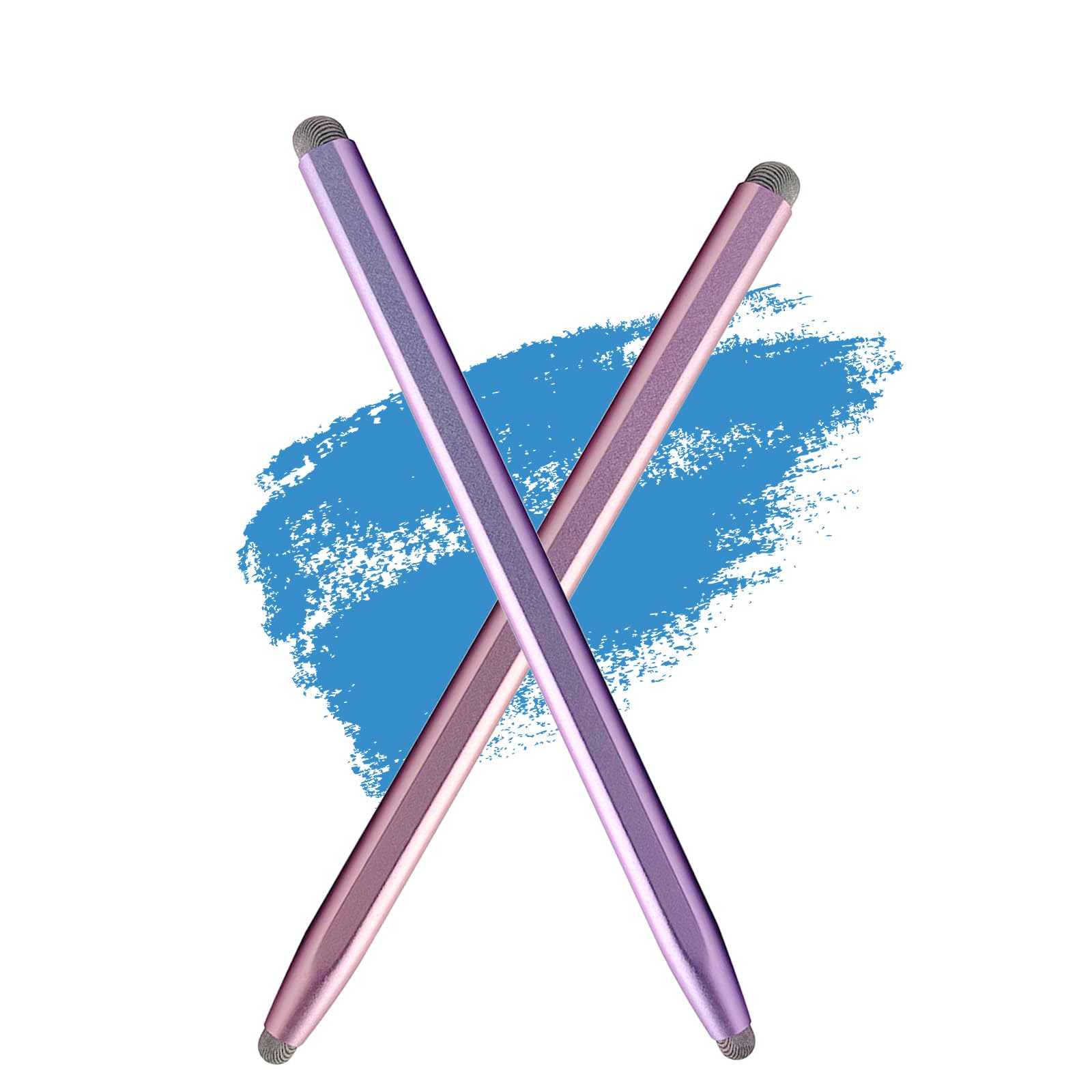 Photo 1 of Stylus Pen for Touchscreen with Magnetic, Kenkor 2PCS Tablet Pencil for Apple iPad/iPad Air/Mini/Pro/iPhone/Android/Huawei/Cellphone/Samsung/Galaxy All Universal Touch Screen Devices (Purple/Pink)