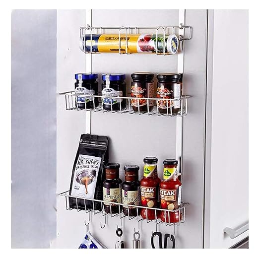 Estante De Cocina Acero Inoxidable Tres Pisos Nevera Creativa ...