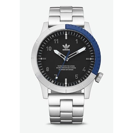 Adidas Herren Analog Quarz Smart Watch Armbanduhr mit Edelstahl Armband Z03-2184-00