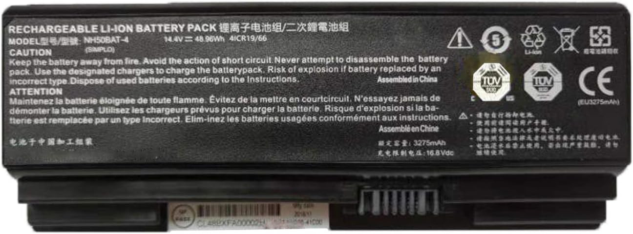 NH50BAT-4 Laptop Battery Replacement For HASEE Z7M-CT Z7M-CT7GS Z7M-CT5NA Z7M-CT7NA Z7M-CT7NK(14.6V 41W)
