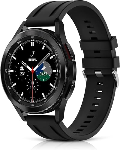 Tuocal 22mm Silicone Sport Strap Samsung Galaxy Watch 3 45mm 46mm Gear S3