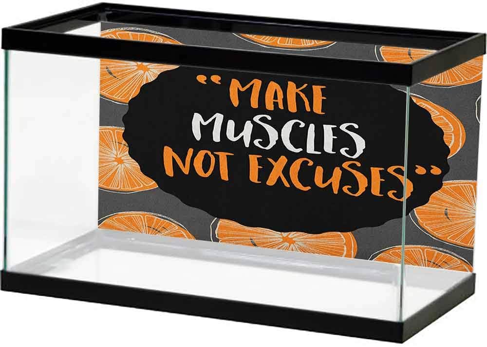 homecoco Undersea World Fitness,Love Your Body Hand Drawn Typography Inspirational Positive Attitude, Dark Purple Pink Peach Double Sides Wallpaper