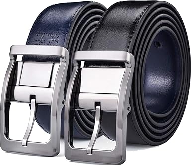 men's reversible leather dress belt