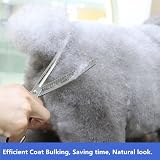 HASHIMOTO Curved Thinning Scissors 23 Teeth 7.0 Inch Lightweight Dog Grooming view 5