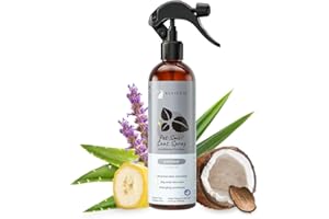 kin+kind Dog Coat Spray (12 fl oz) - Deodorizing Patchouli Formula with Long Lasting Dog Cologne Scent with Aloe Vera - Safe, Natural Odor Eliminator for Dogs - Made in USA (Patchouli)