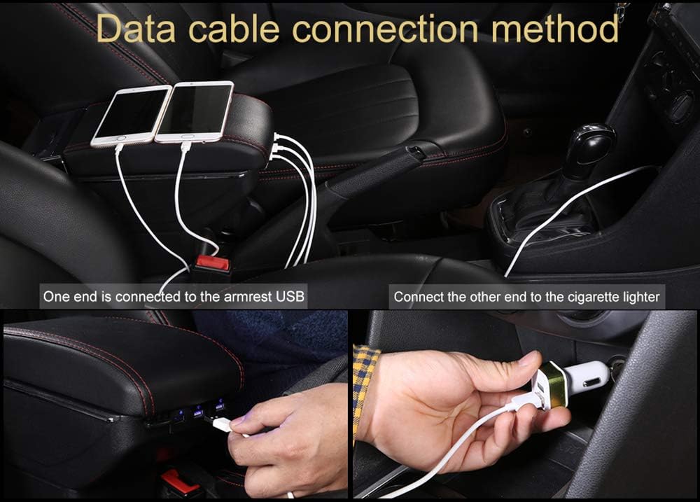 Accoudoir de type levage avec port USB pour console centrale 208 2012-2020