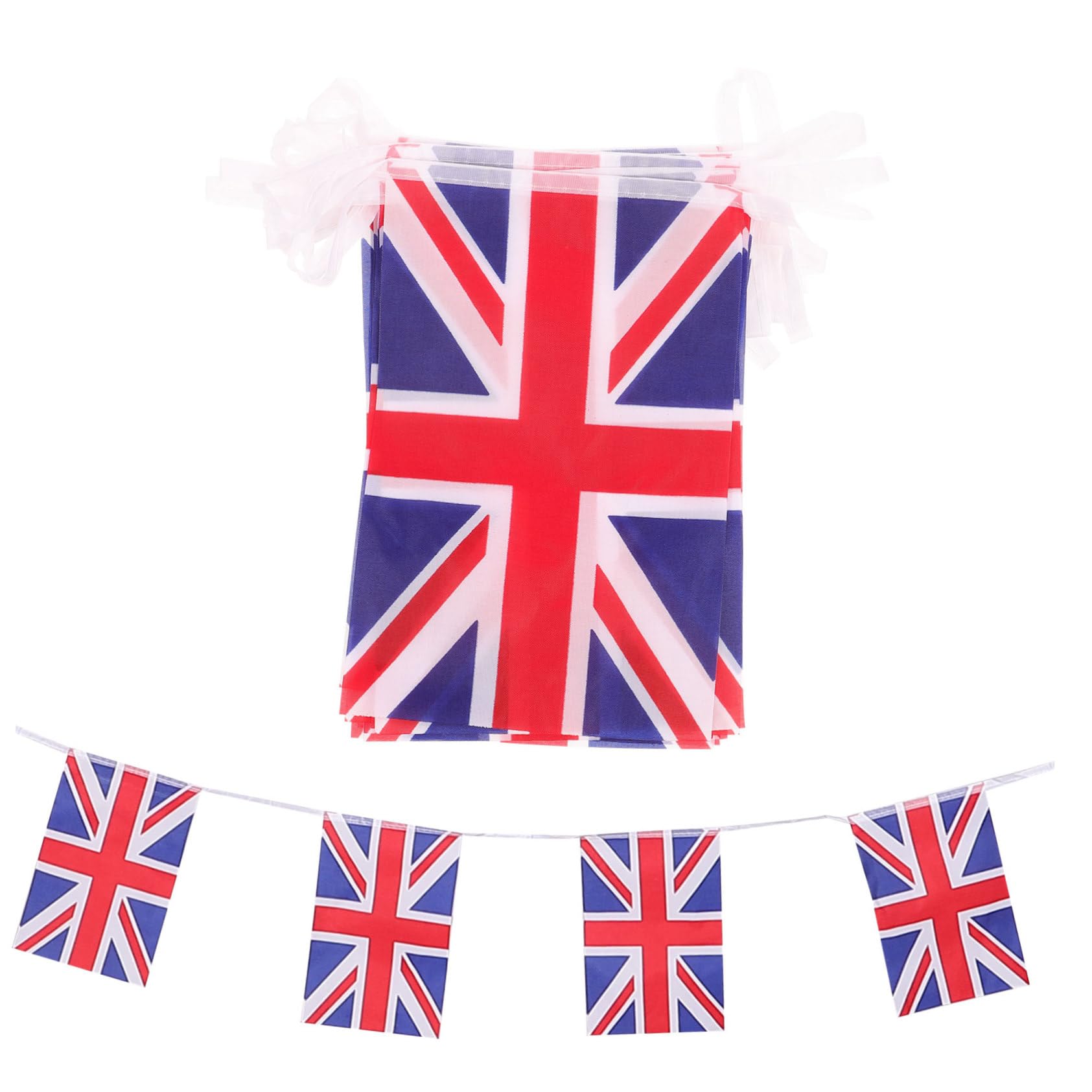 BESTOYARD 8.5M Union Jack Flag Banners String 32 United Kingdom UK Union Flag Party Decorations Supplies For Grand Opening Sports Clubs International Festival