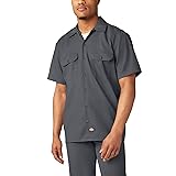 Cherokee Mens Short Sleeve Work Utility Button Down