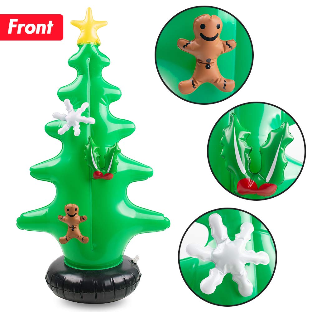 FuturePlusX Inflatable Christmas Tree, Christmas Blow Ups with 7PCS Christmas Decoration Kit for Ornament Indoor Outdoor Christmas Yard Decoration Holiday Decorations