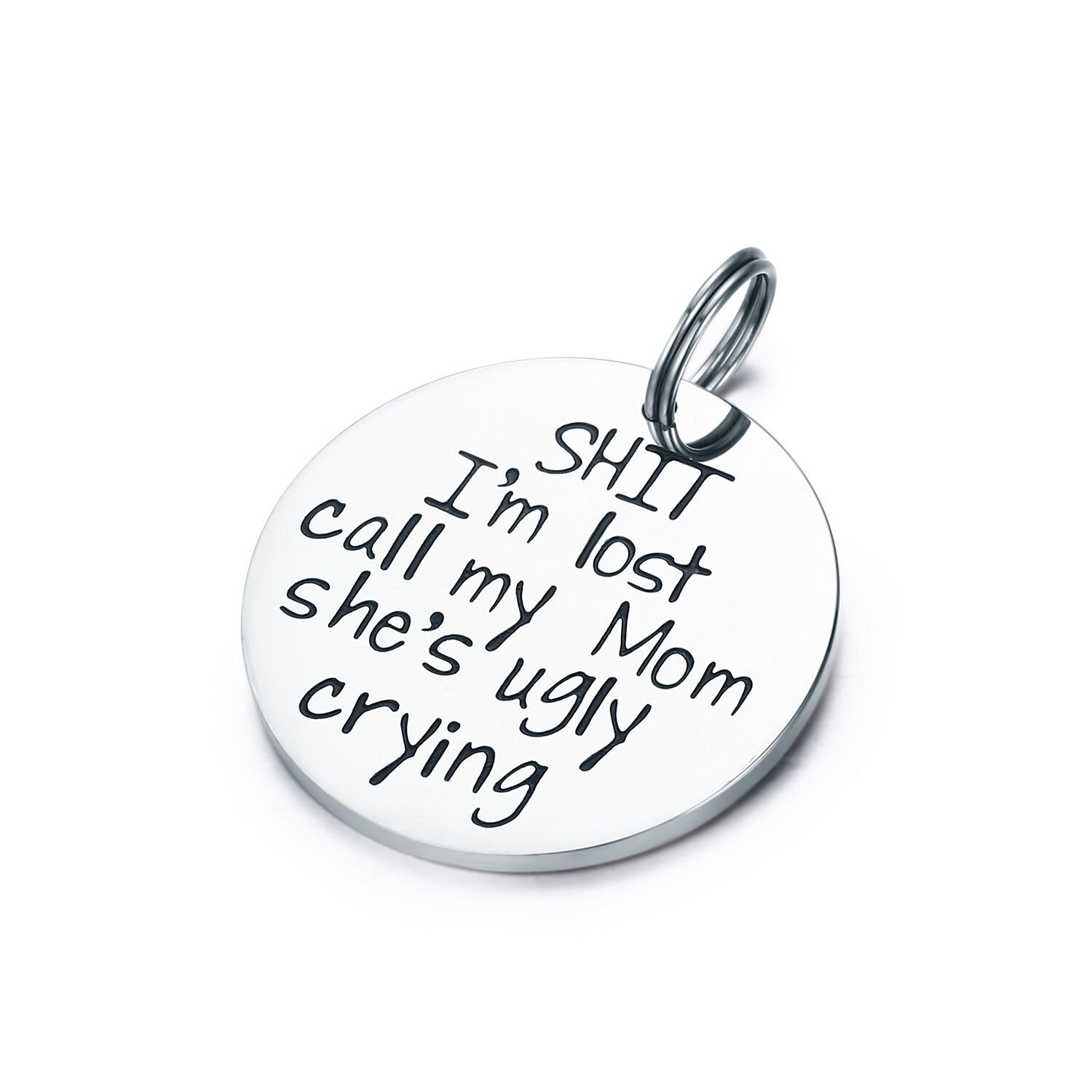 ugly crying dog tag