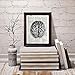 Anatomical Human Brain - Printed on Upcycled Vintage Dictionary Paper - 8