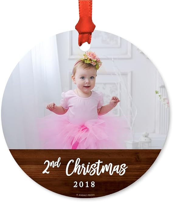 baby's 2nd christmas ornament 2018