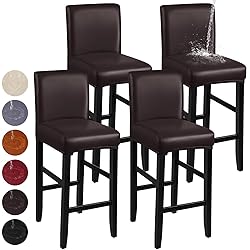 YISUN Bar Stool Covers, Stretch Waterproof PU Bar
