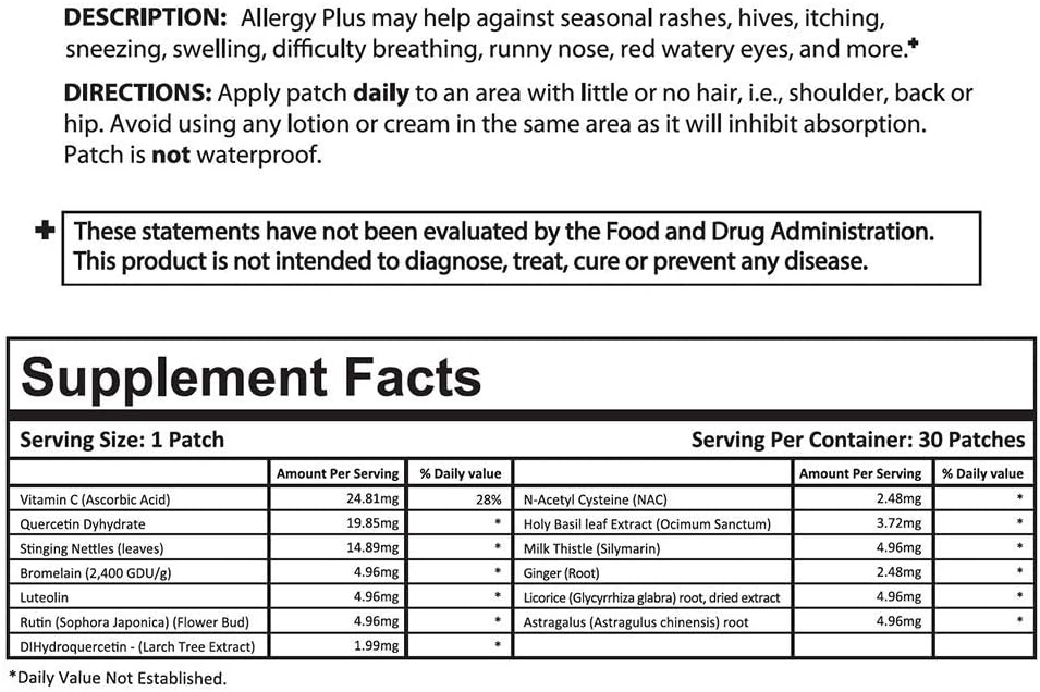 PatchMD, Allergy Plus Topical Patches, 100% Natural, May Help Reduce, Support - Image 4