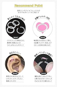 コンソール テナント 家禽 14g 透明 ピアス F Bird Jp