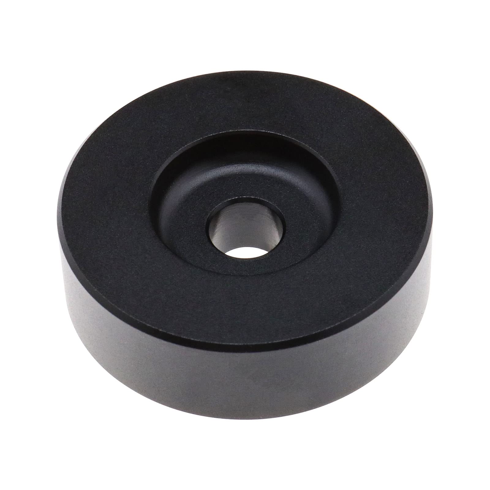 YINETTECH 45 RPM Adapter Insert for 7 Inch Vinyl Records, Aluminum, Black, Turntable Accessory, Adapter