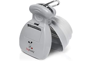 DogBuddy Pooper Scooper, Portable Dog Pooper Scooper, Poop Scooper for Small and Large Dogs, Pooper Scooper With Bag Attachment, Leash Clip and Dog Waste Bags Included (Medium, Mist)