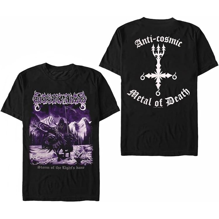 Dissection Tシャツ 死神 グラフィック Amazon.com: Dissection Men's Storm Of The Lights Bane T-shirt