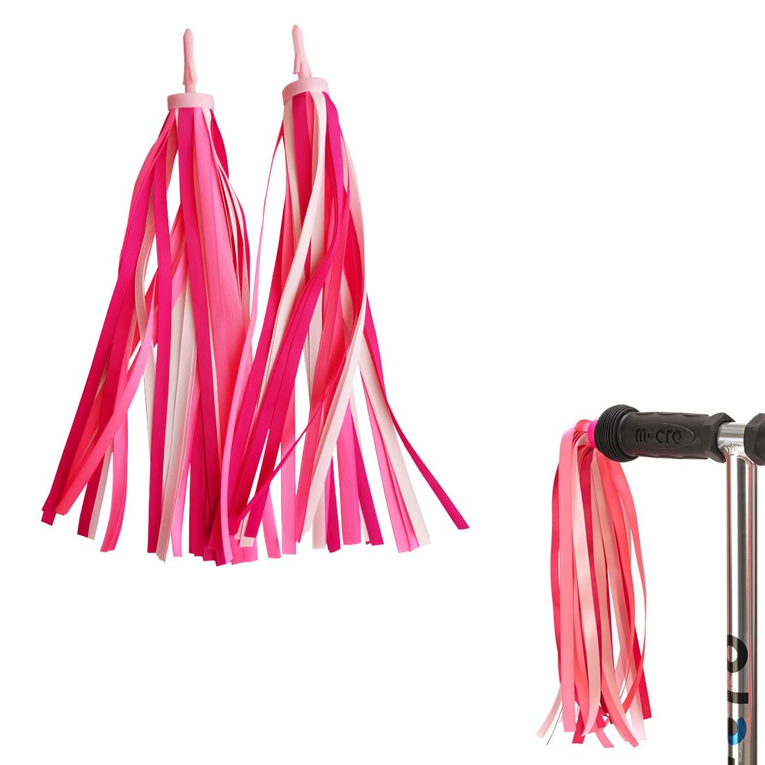 1 Pair Handlebar Streamers, 10 Inches Kid's Bike Streamers For Girls Boys, Pink Bike Tassels, Kid's Pink Bike Streamers, Handlebar Tassels, for Bicycle Handlebar, Scooter Handgrip