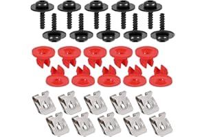 SMILFUY 10Sets T30 Engine Splash Shield Guard Undertray Cover Screws Bolt Nut Clip Kit, Engine Under Cover Splash Shield Guard Body Bolt for Ford Focus Fusion Escape Explorer C-Max Transit Connect Lincoln MKC