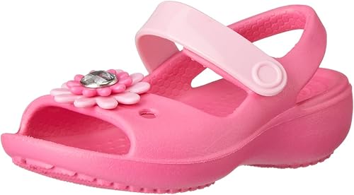 Amazon Crocs ガールズ カラー ピンク Crocs クロックス サンダル