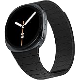 ZZDZZ Magnetic Band Compatible with Samsung Galaxy Watch 8 Band 40mm 44mm/Galaxy Watch 8 Classic 46mm(2025), Silicone Sport S