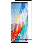 for LG Wing 5G 3D Curved Screen Protector, [2pack] Full Coverage HD Clear Anti-Scratch Anti-Fingerprint Tempered Glass Screen Protector for LG wing [Black]