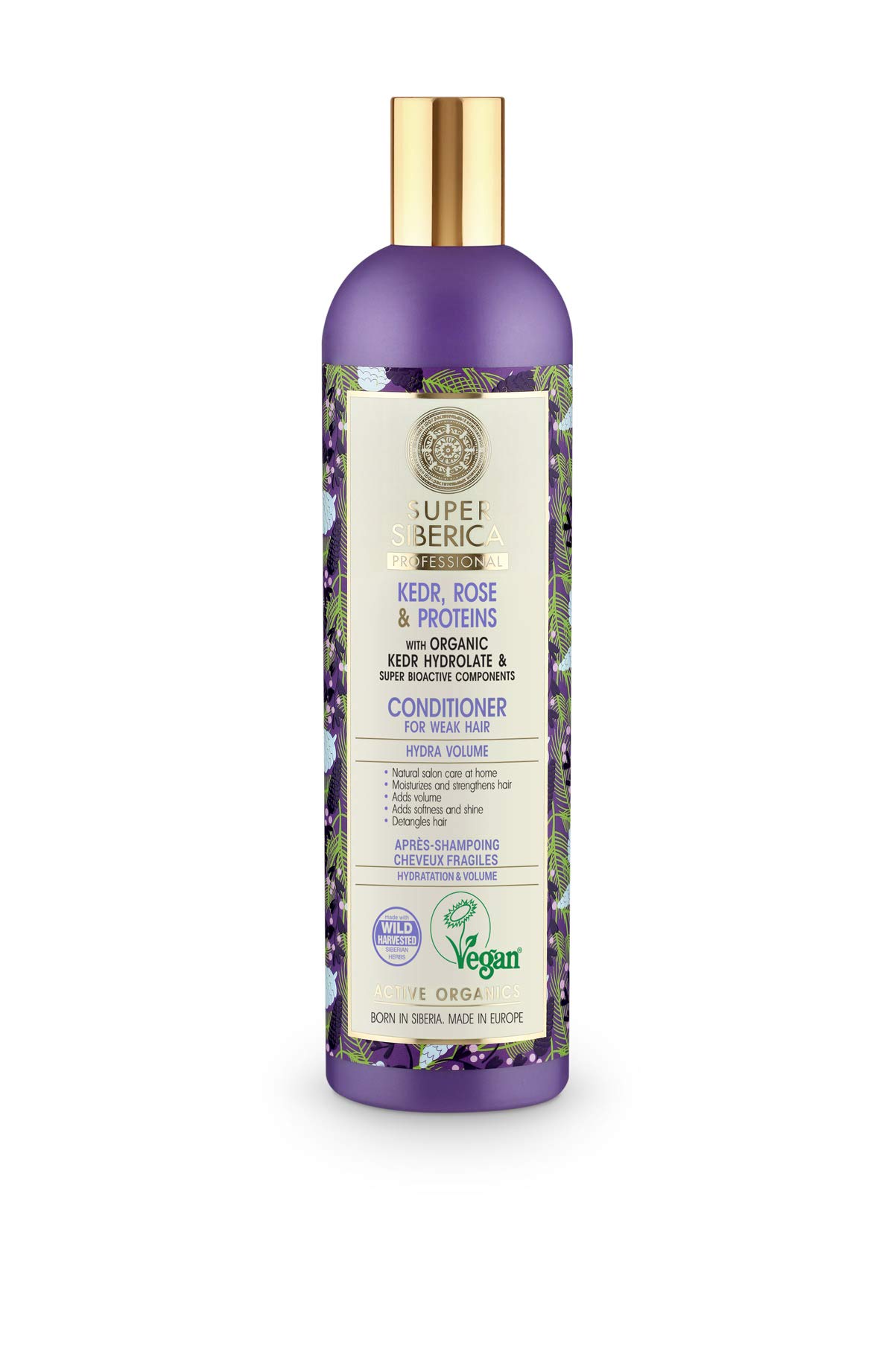 Natura Siberica Super Kedr, rose & proteins. Conditioner for Weak Hair, 400 ml