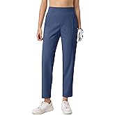 MAGCOMSEN Womens Golf Pants UPF 50+ High Waisted Stretch 7/8 Ankle Dress Work Casual Slack Summer Travel Pants 5 Pockets