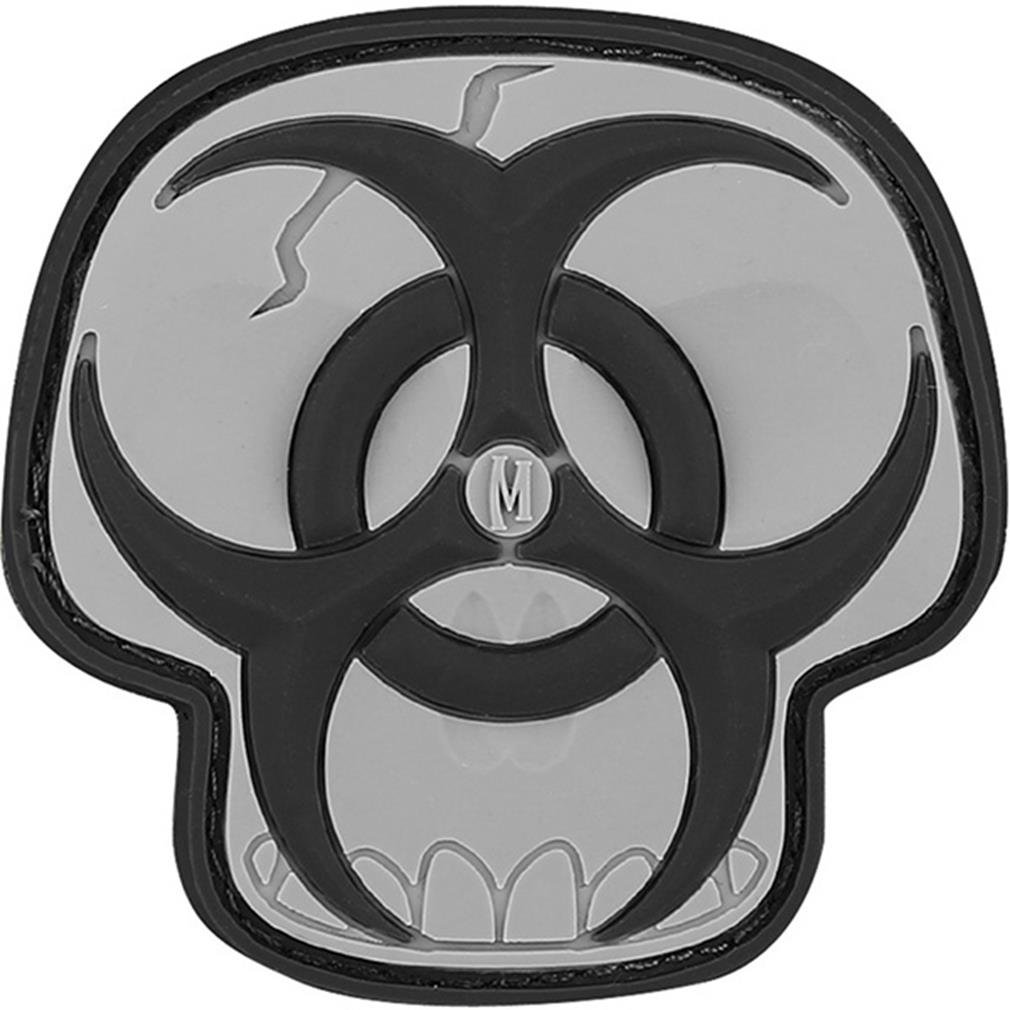 Maxpedition Gear Biohazard Skull Patch, Swat, 2 x 2-Inch