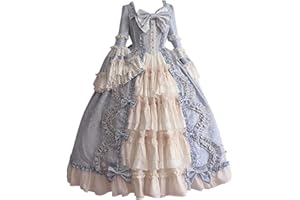 YSLMNOR Women's Marie Antoinette Costume 18th Century Dress Halloween Cosplay Court Dresses Baroque Victorian Ball Gown