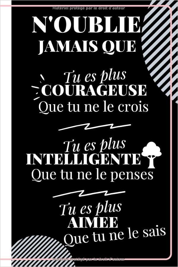 Amazon Fr N Oublie Jamais Que Tu Es Plus Courageuse Que Tu Ne Le Crois Tu Es Plus Intelligente Citation Positive Idee Cadeau Original Pour Femme Un Carnet Meilleure Amie Sa Fille Amazon Fr N Oublie Jamais Que Tu Es Plus Courageuse Que Tu Ne Le Crois Tu Es Plus Intelligente Citation Positive Idee Cadeau Original Pour Femme Un Carnet Meilleure Amie Sa Fille