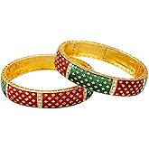 Efulgenz Indian Oxidized Bangle Bracelet Set for Women Boho Bangle Set Indian Oxidized Jewelry Antique Bangle Set Crystal Bangles Fashion Statement Jewelry for Women