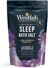 Westlab Magnesium Deep Sleep Bath Salts 1kg with Lavender & Cedarwood