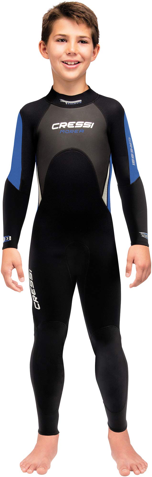 Cressi Morea Jr Monopiece Wetsuit 3mm - 3mm Premium Neoprene - Full Length Wetsuit Junior