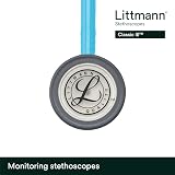 Littmann Classic III Monitoring Stethoscope Turquoise Tube 27 inch 5835 view 4