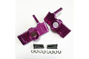 EPTNNASO Front Axle Carriers Knuckle Arm for HPI Savage X XL 21 25 SS 4.6 5.9 Flux 85048 2pcs Aluminum Purple