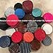 LUVFABRICS Black SEMI Perforated Commercial Marine Grade Upholstery Vinyls Faux Leather Fabric Sold by The Yard - Shipped Rolled