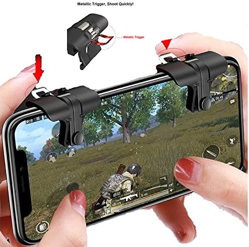 Fortnite/PUBG Mobile Metallic Triggers, Shoot and Aim Fire Trigger Keys L1R1, for PUBG/Fortnite/Rules of Survival/Knives Out for iPhone Android Phone