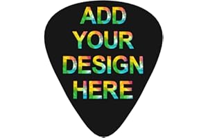 Custom Guitar Picks Personalized Guitar Pick Add Your Own Design Photo Text 0.46mm / 0.71mm / 0.96mm Thin,Electric Guitar Bas